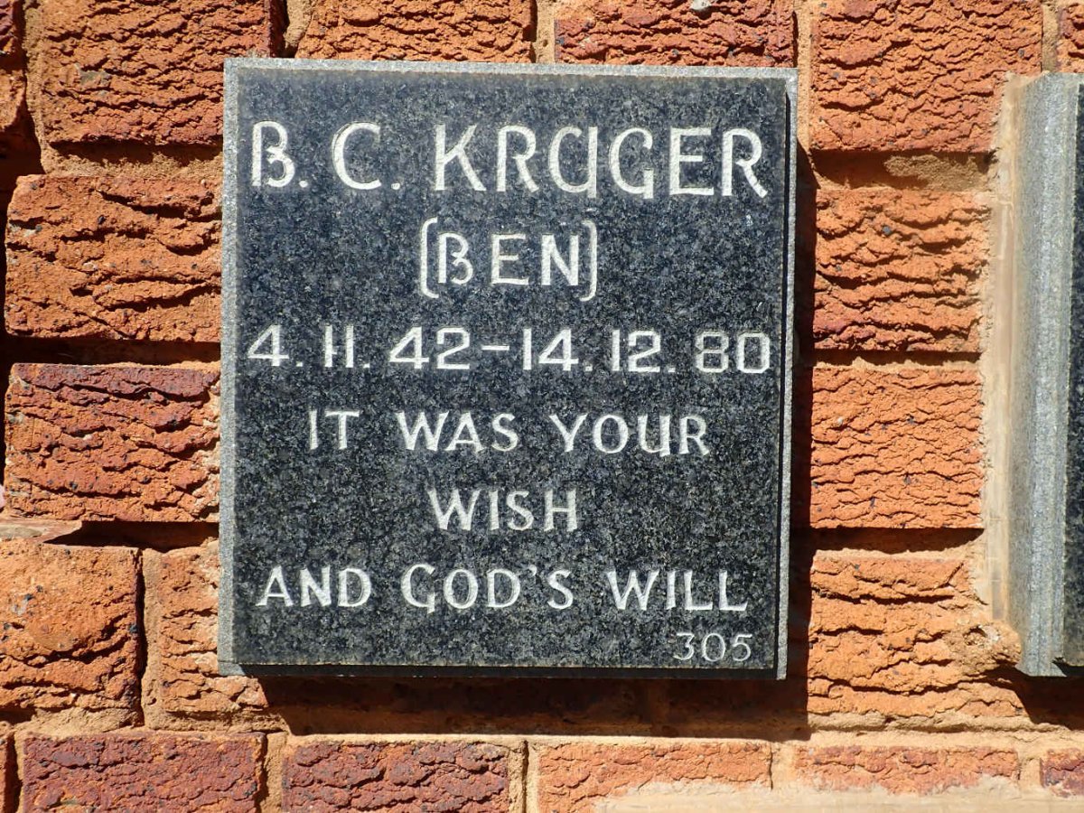 KRUGER B.C. 1942-1980
