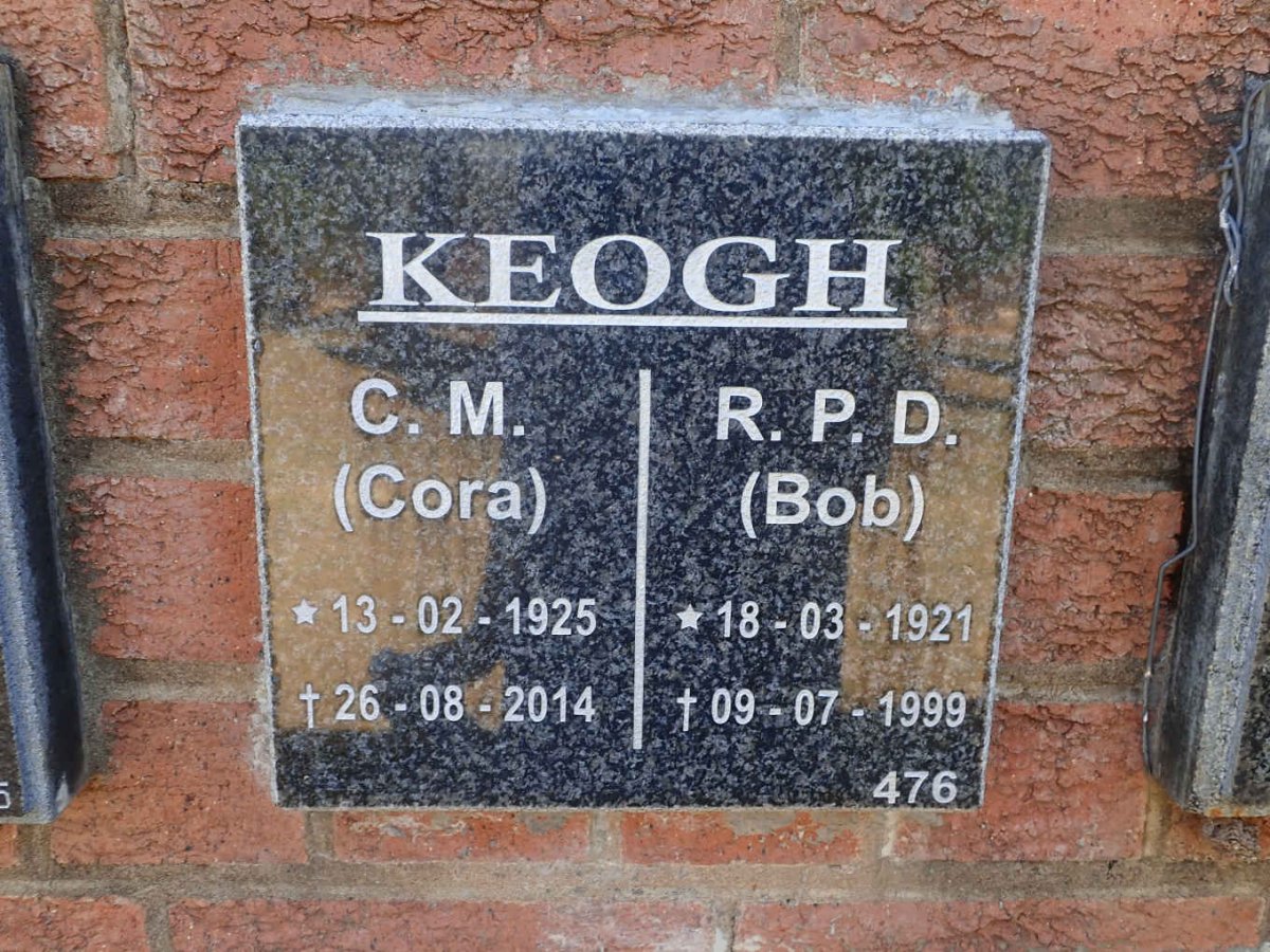 KEOGH R.P.D. 1921-1999 &amp; C.M. 1925-2014