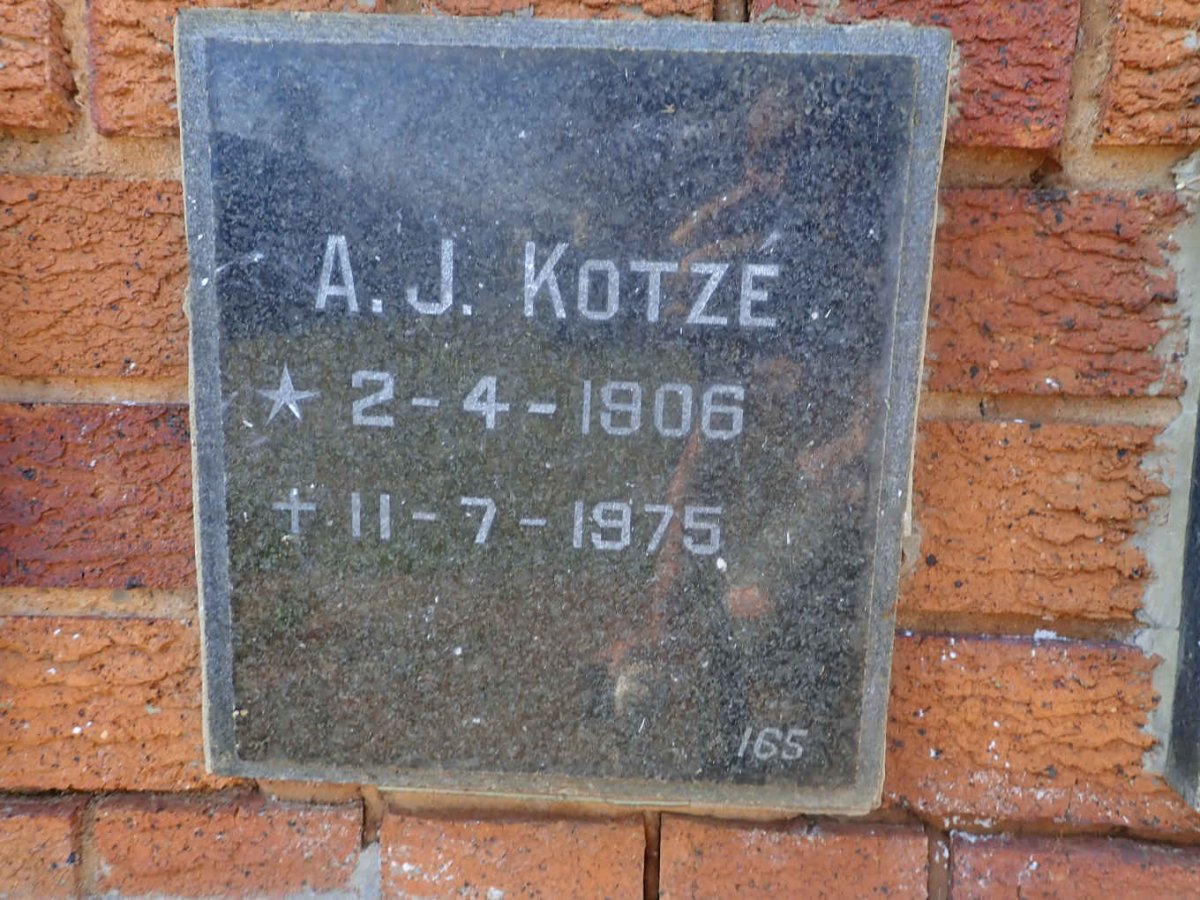 KOTZE A.J. 1906-1975