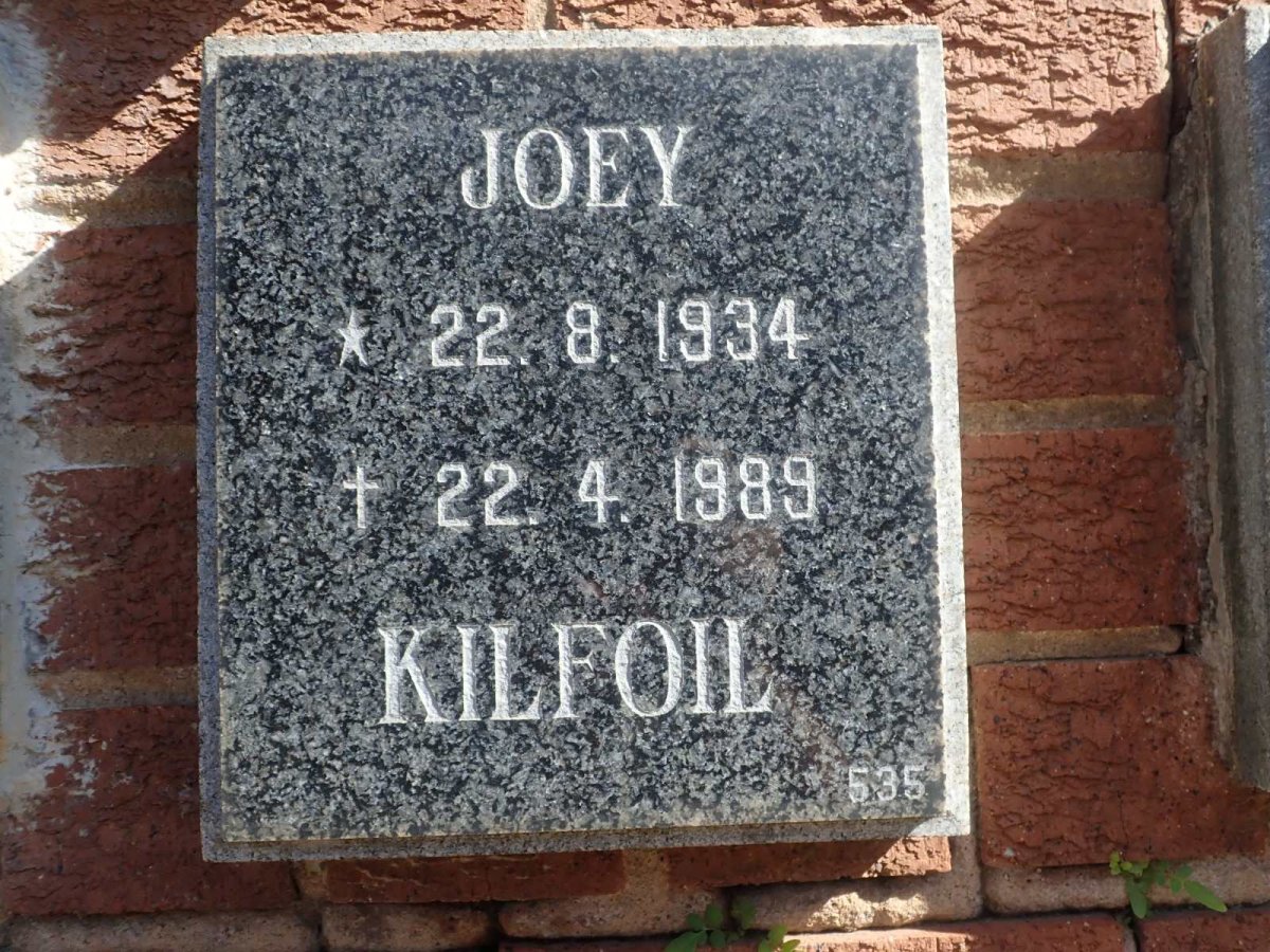 KILFOIL Joey 1934-1989