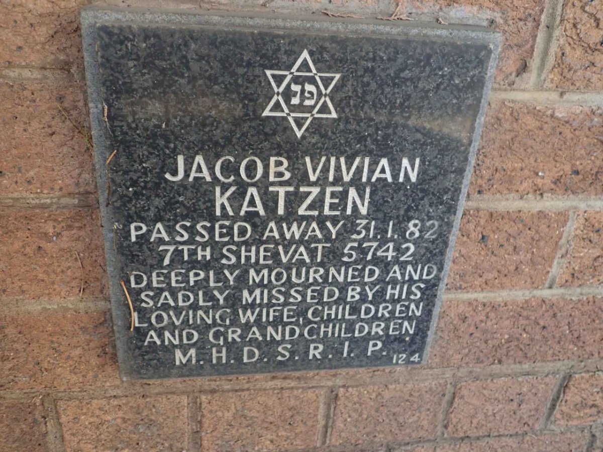 KATZEN Jacob Vivian -1982