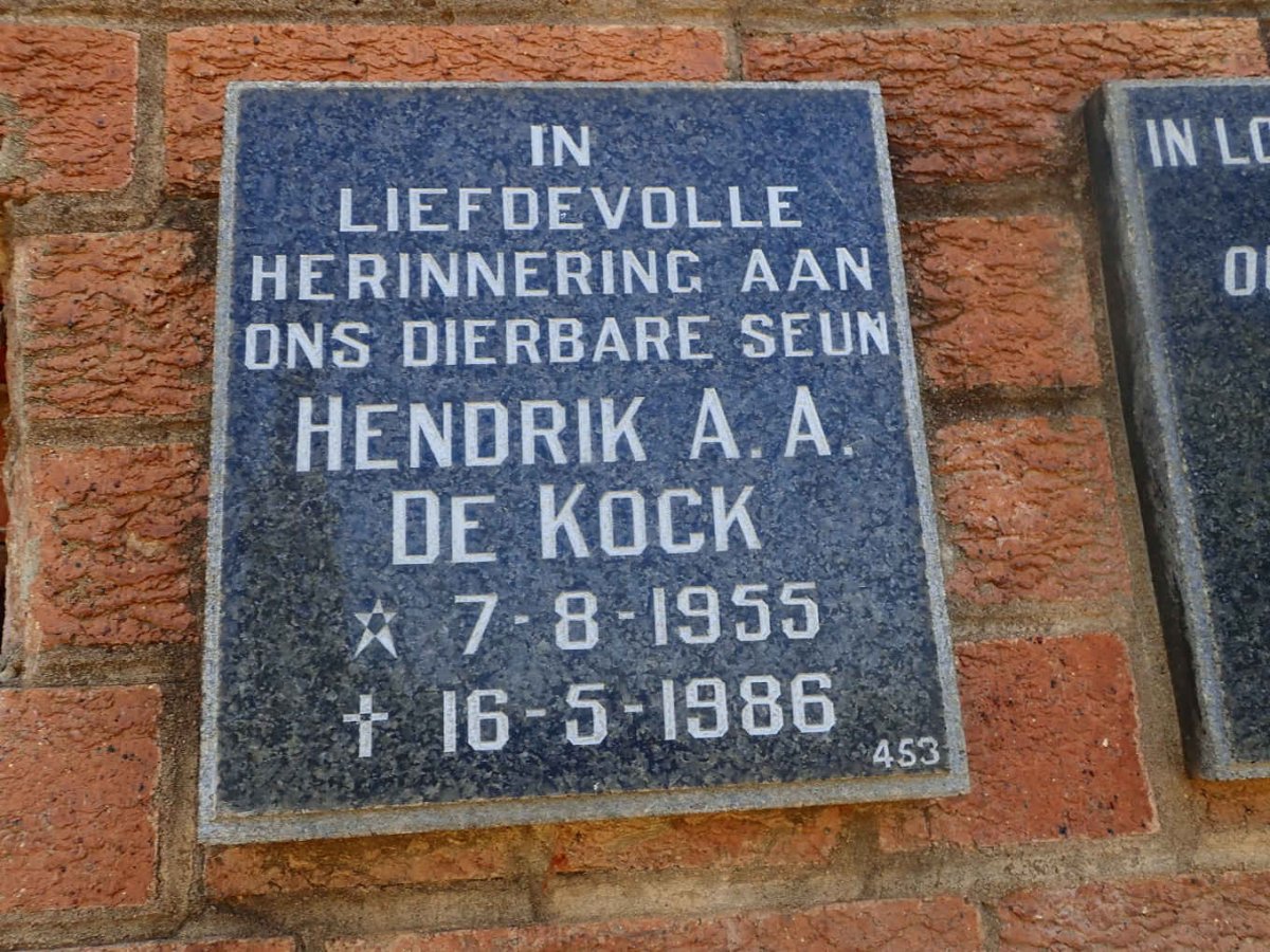 KOCK Hendrik A.A., de 1955-1986