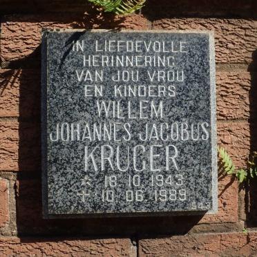 KRUGER Willem Johannes Jacobus 1943-1989