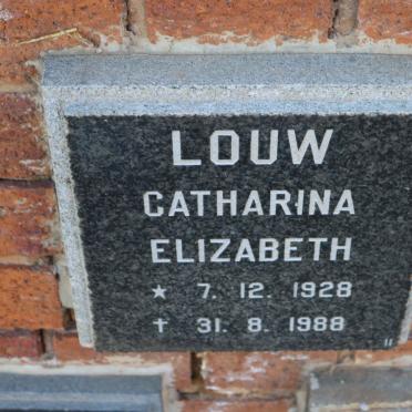 LOUW Catharina Elizabeth 1928-1988