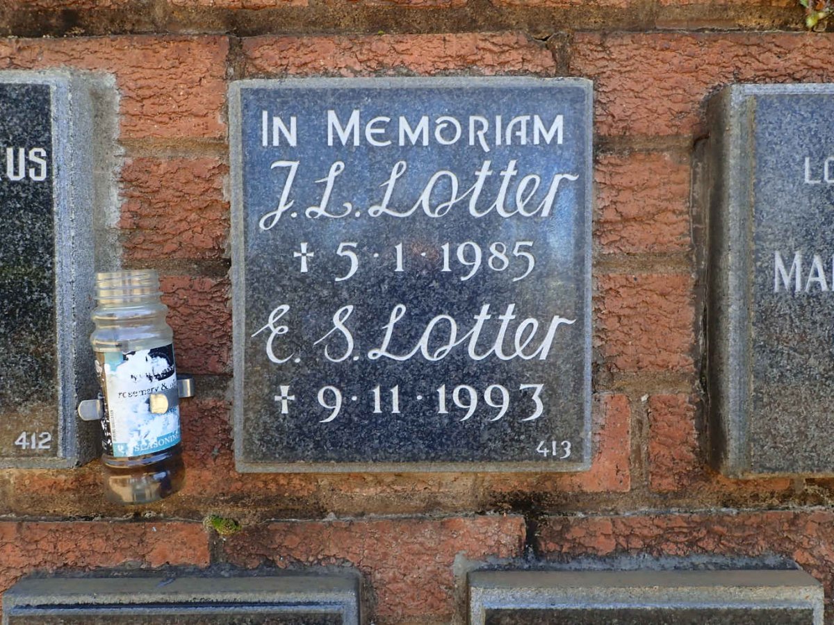 LOTTER J.L. -1985 :: LOTTER E.S. -1993