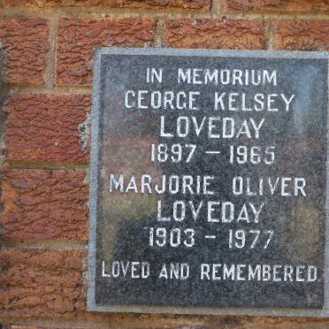LOVEDAY George Kelsey 1897-1965 &amp; Marjorie Oliver 1903-1977