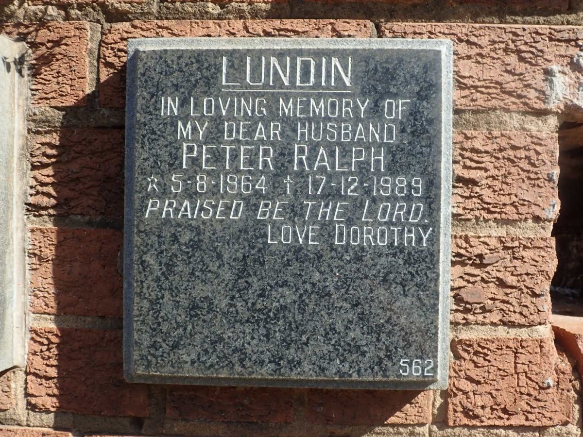 LUNDIN Peter Ralph 1964-1989