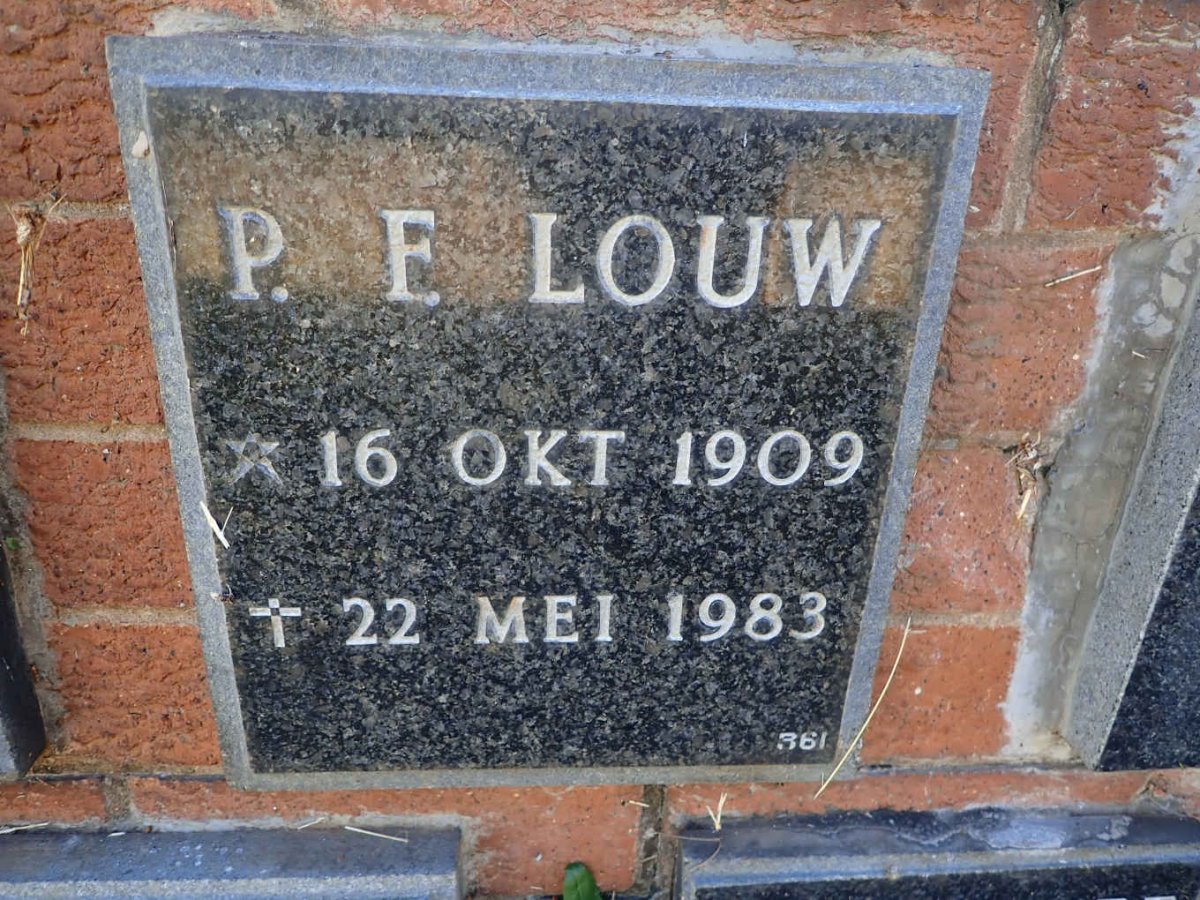 LOUW P.F. 1909-1983
