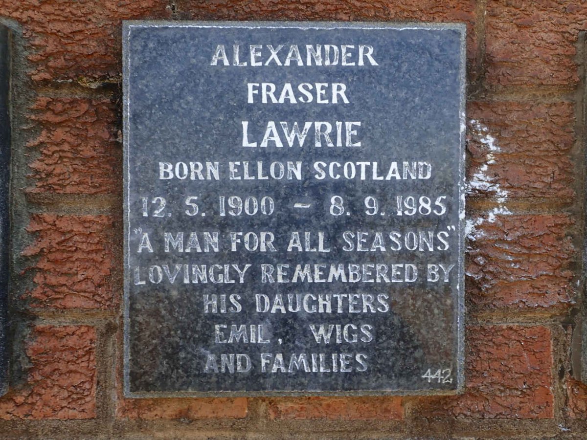 LAWRIE Alexander Fraser 1900-1985