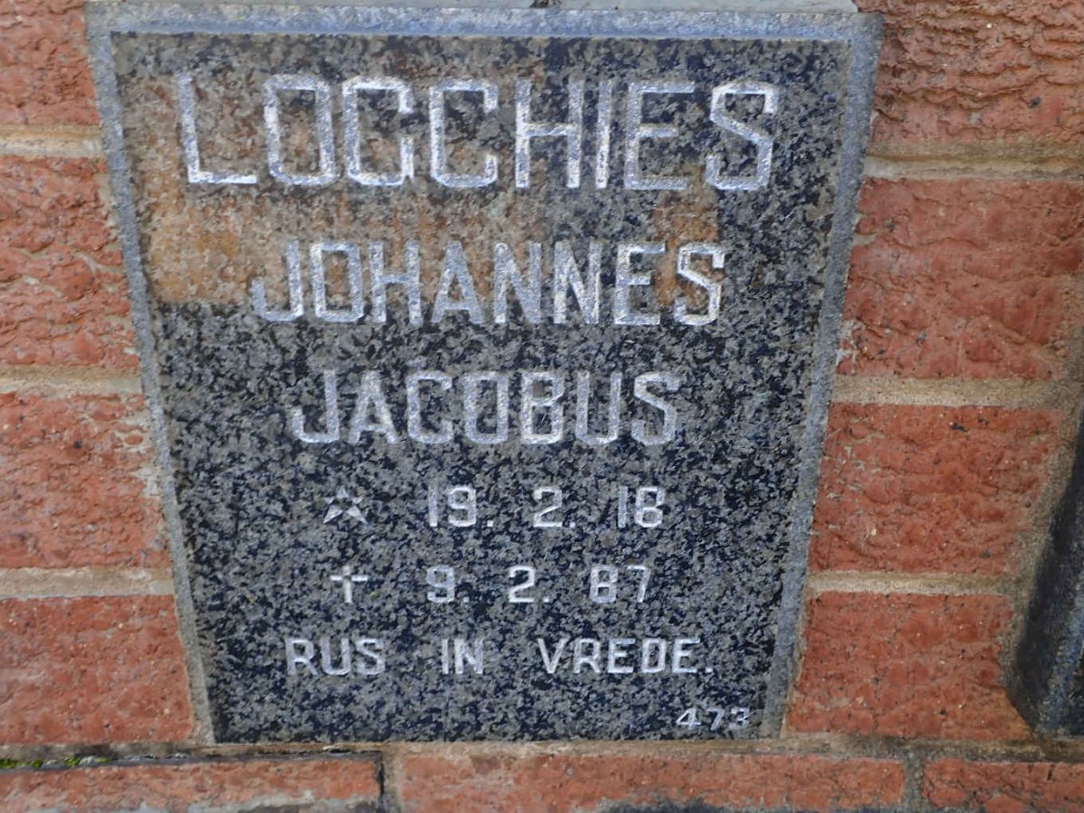 LOGCHIES Johannes Jacobus 1918-1987