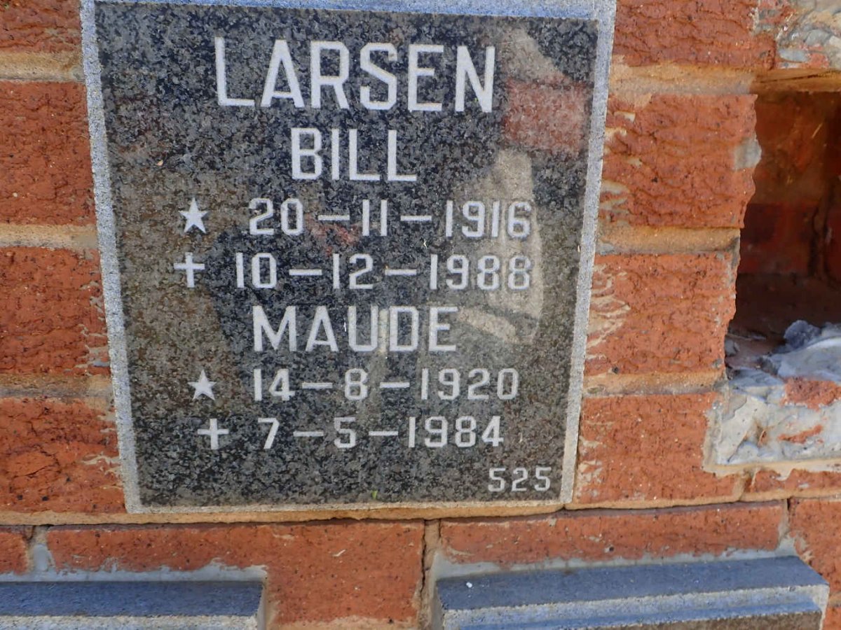 LARSEN Bill 1916-1988 and Maude 1920-1984