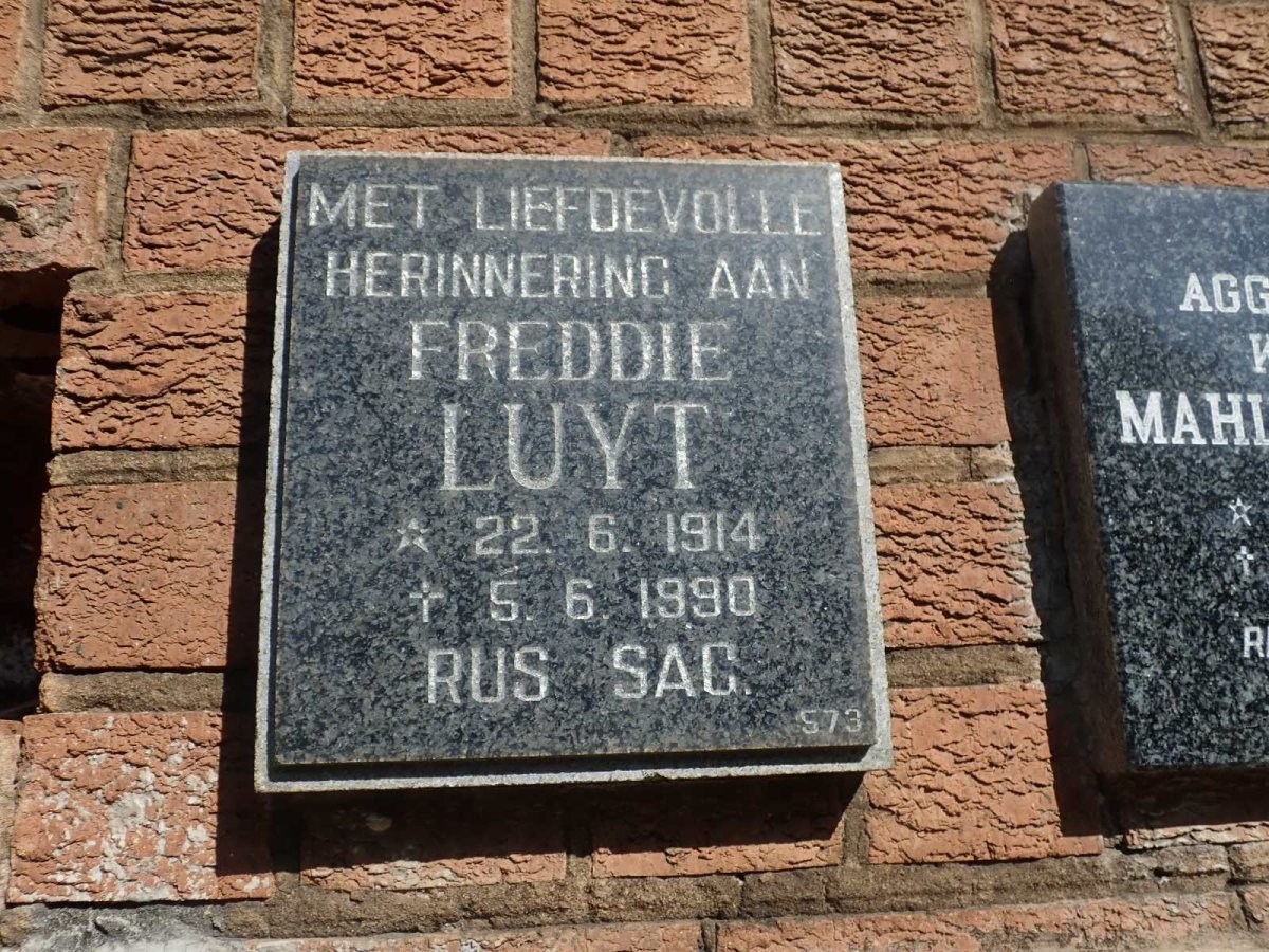 LUYT Freddie 1914-1990