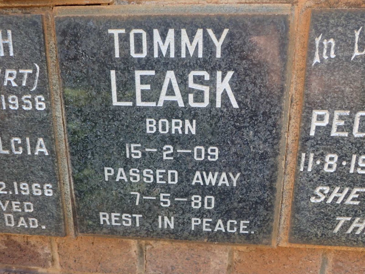 LEASK Tommy 1909-1980