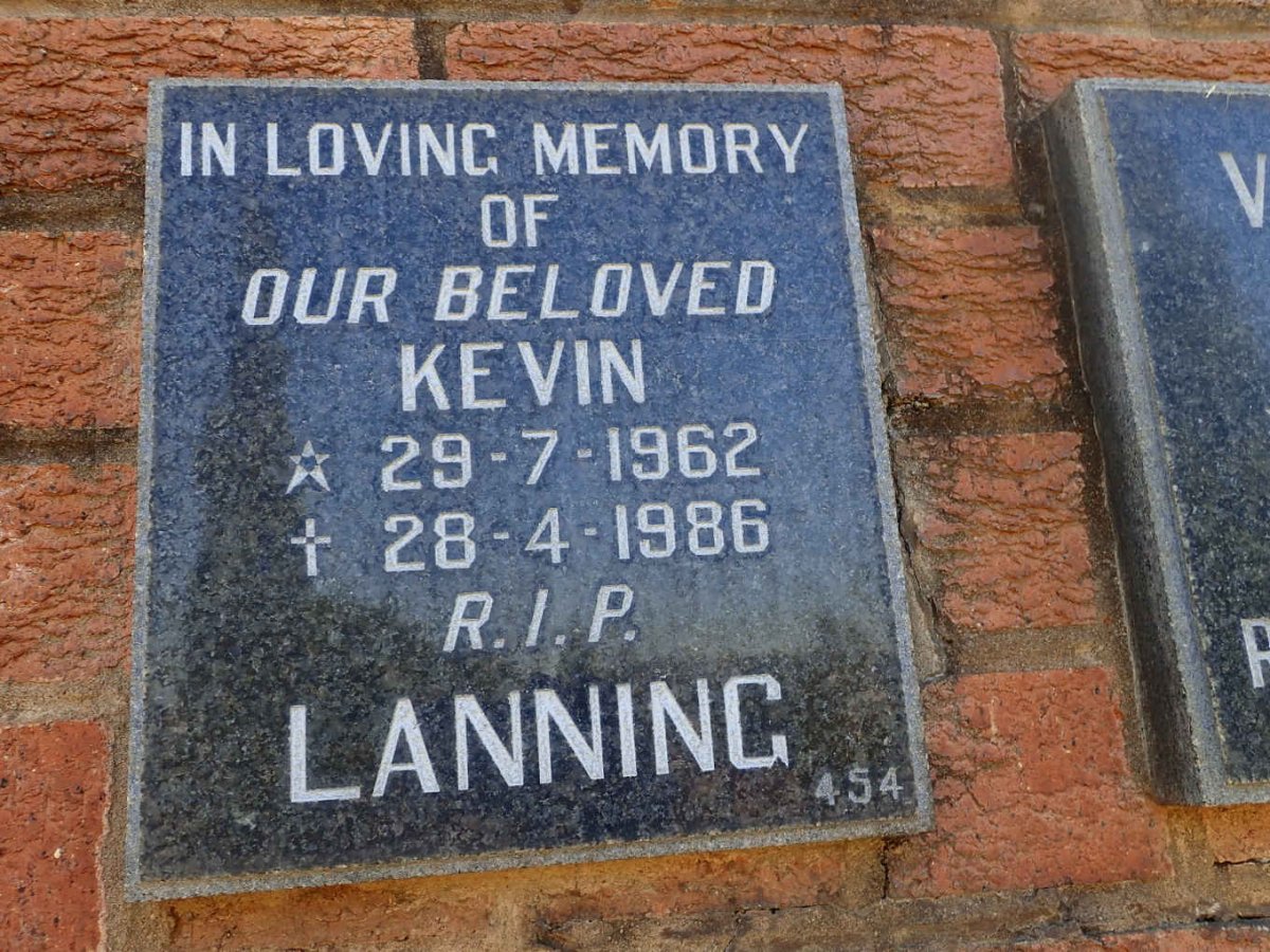 LANNING Kevin 1962-1986