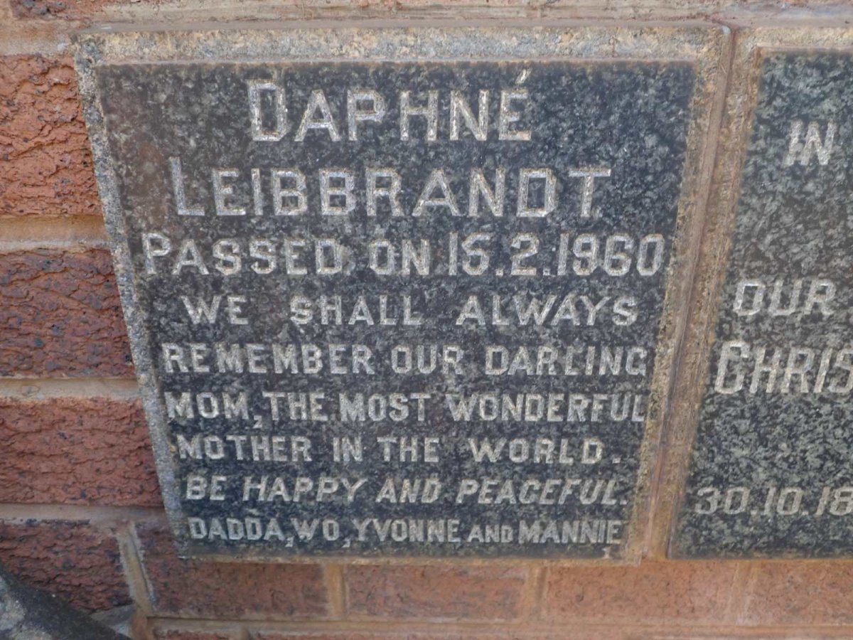 LEIBBRANDT Daphné -1960