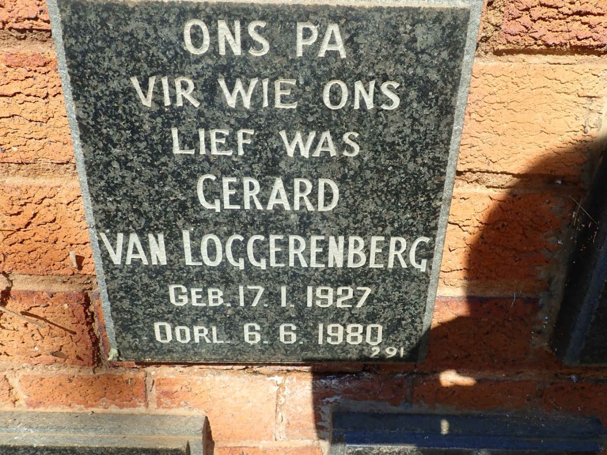 LOGGERENBERG Gerard, van 1927-1980