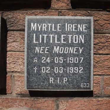 LITTLETON Myrtle Irene nee MOONEY 1907-1992