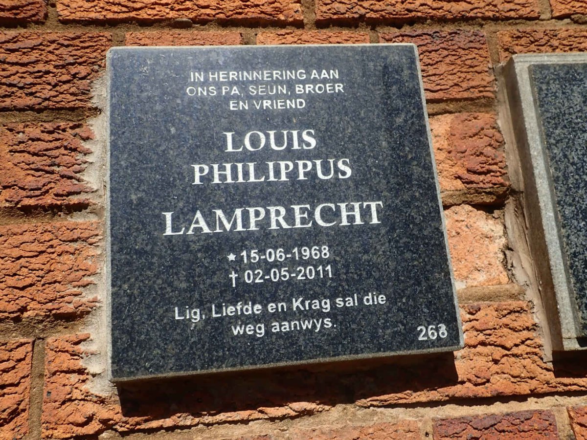 LAMPRECHT Louis Philippus 1968-2011