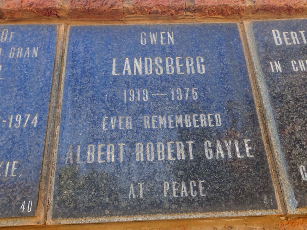 LANDSBERG Gwen 1919-1975