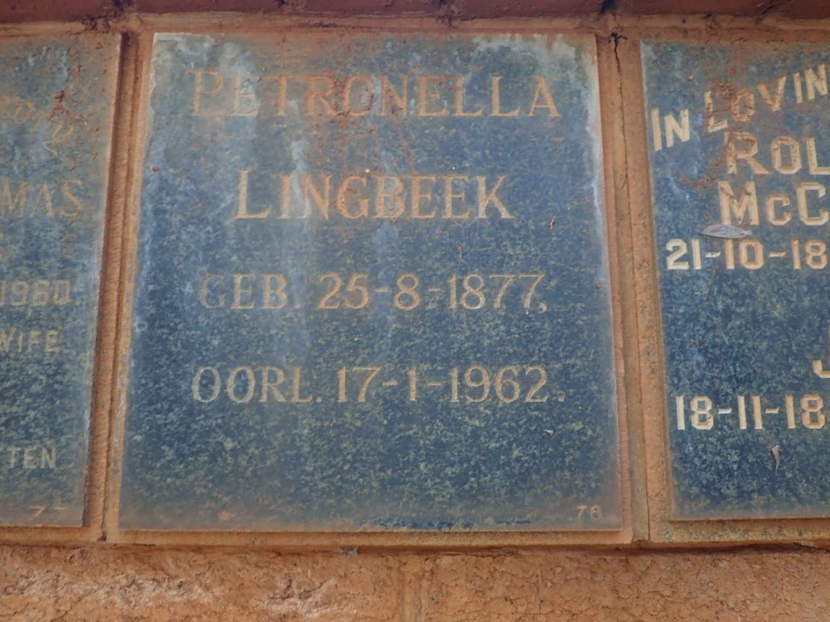 LINGBEEK Petronella 1877-1962