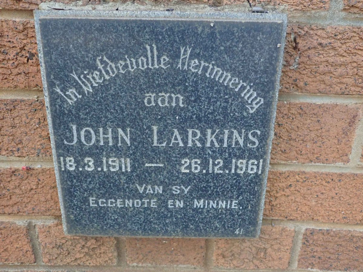 LARKINS John 1911-1961