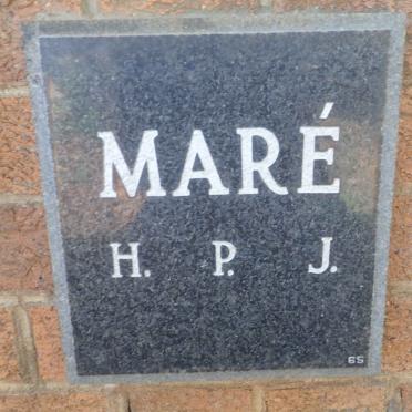 MARÉ H.P.J.