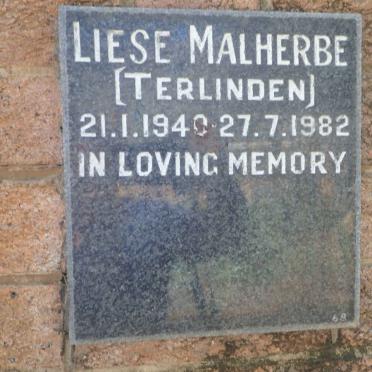 MALHERBE Liese nee TERLINDEN 1940-1982
