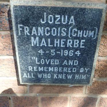 MALHERBE Jozua Francois -1964
