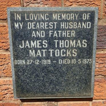 MATTOCKS James Thomas 1919-1975