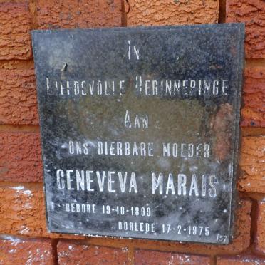MARAIS Geneveva 1899-1975