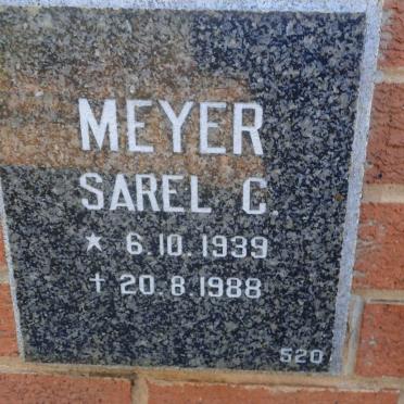 MEYER Sarel C. 1939-1988