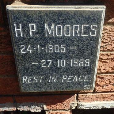 MOORES H.P. 1905-1989
