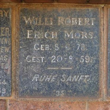 MÖRS Willi Robert Erich 1878-1959