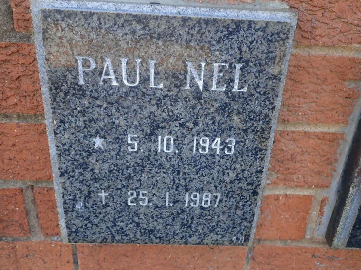 NEL Paul 1943-1987