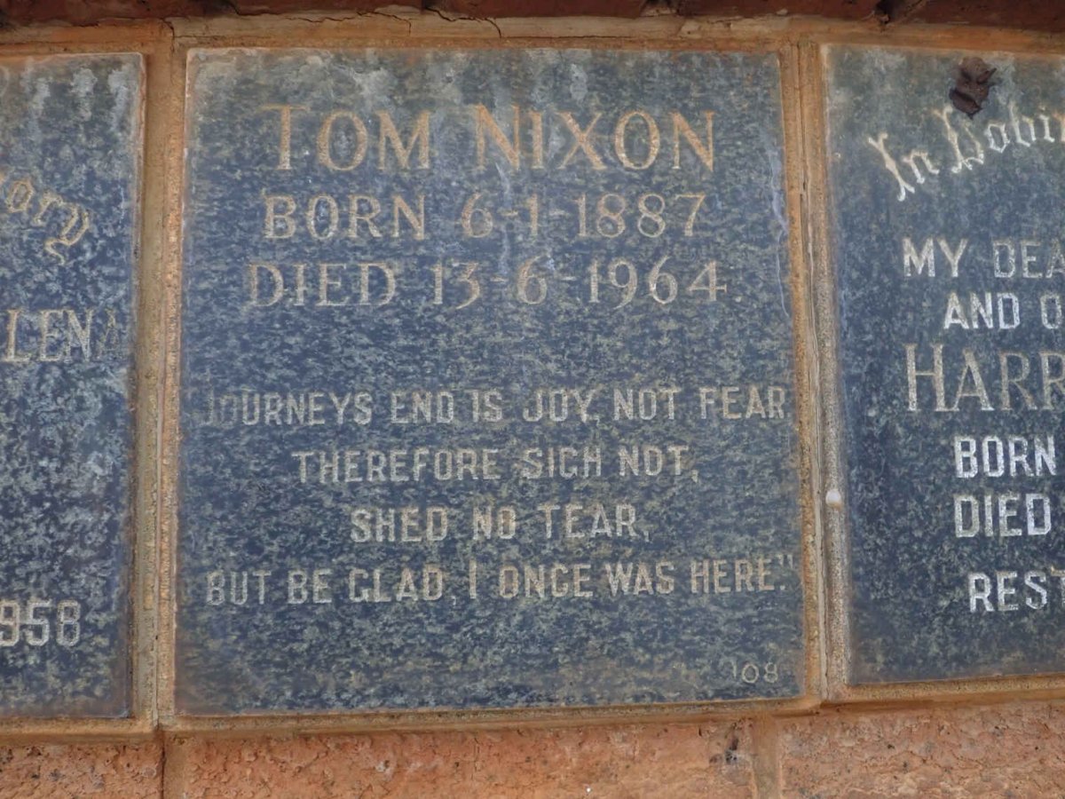NIXON Tom 1887-1964