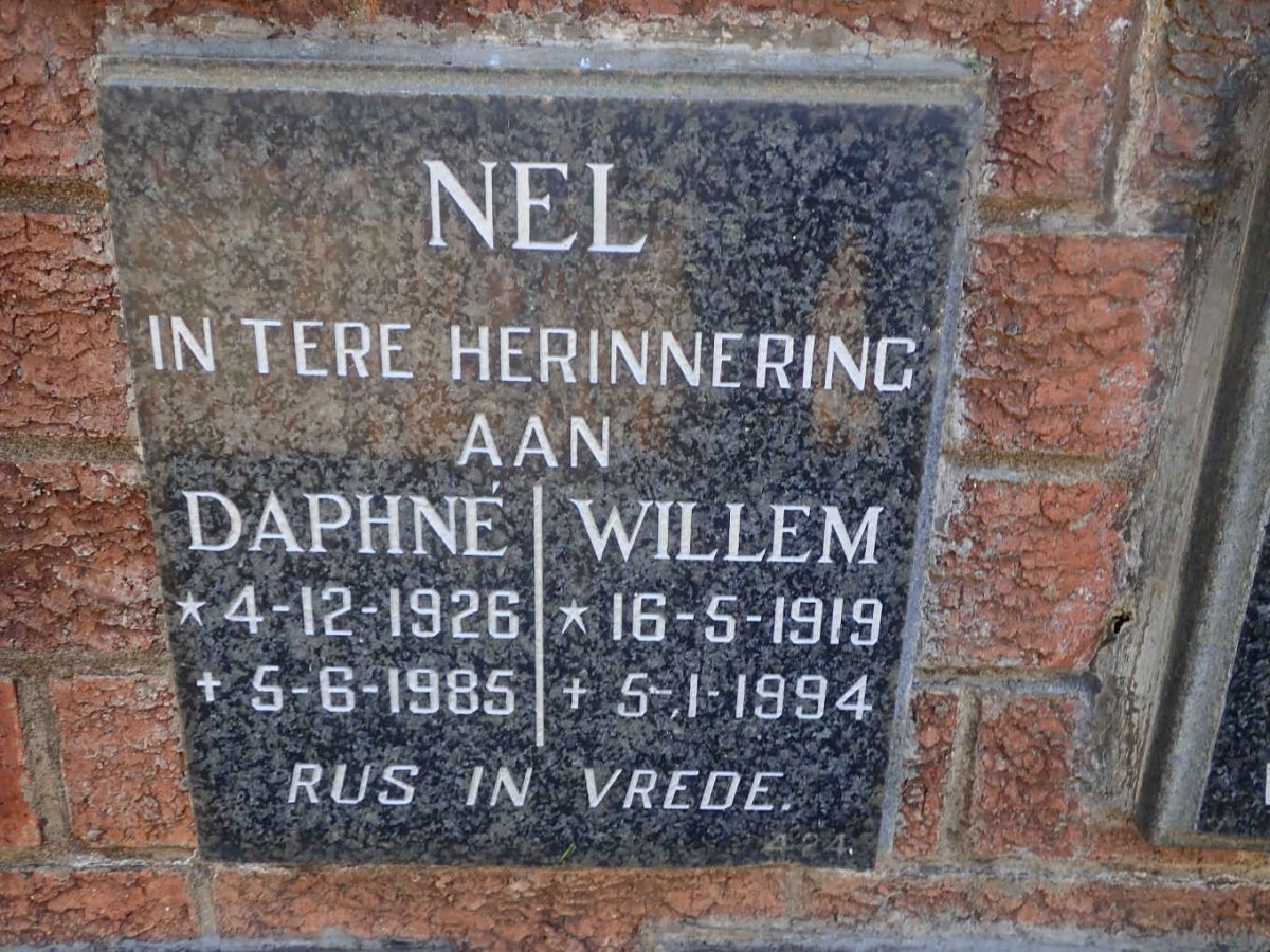 NEL Willem 1919-1994 &amp; Daphne 1926-1985