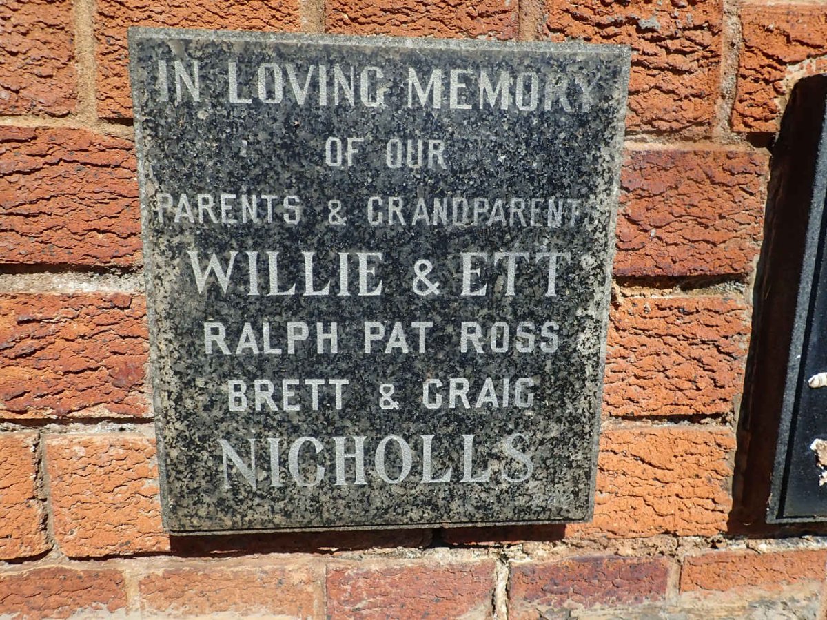 NICHOLLS Willie &amp; Ett