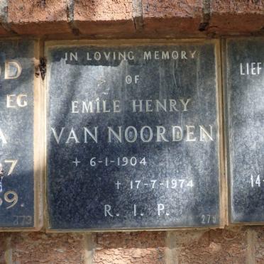 NOORDEN Emile Henry, van 1904-1974