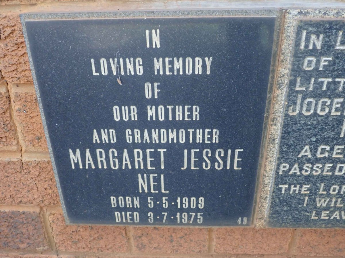 NEL Margaret Jessie 1909-1975