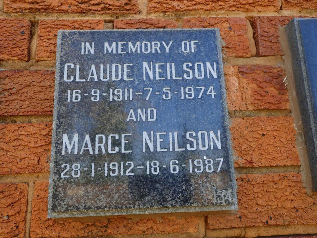 NEILSON Claude 1911-1974 &amp; Marge 1912-1987