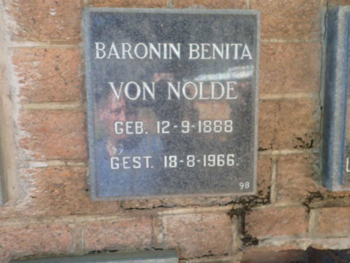 NOLDE Baronin Benita, von 1888-1966