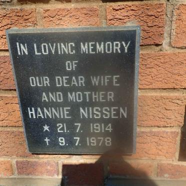 NISSEN Hannie 1914-1978