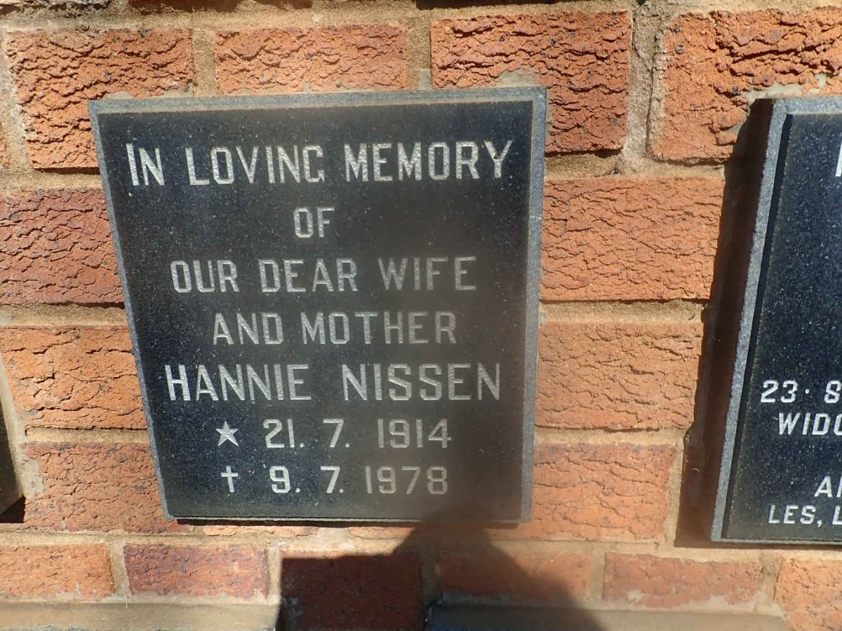 NISSEN Hannie 1914-1978