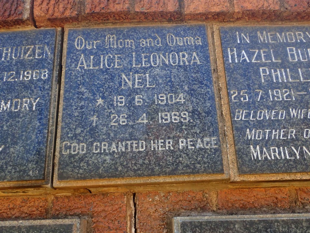 NEL Alice Leonora 1904-1969