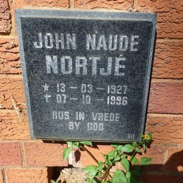 NORTJE John Naude 1927-1996