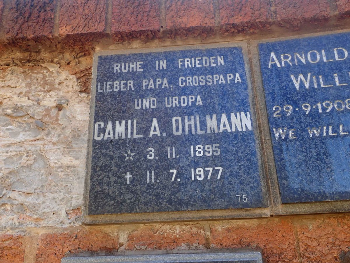 OHLMANN Camil A. 1895-1977