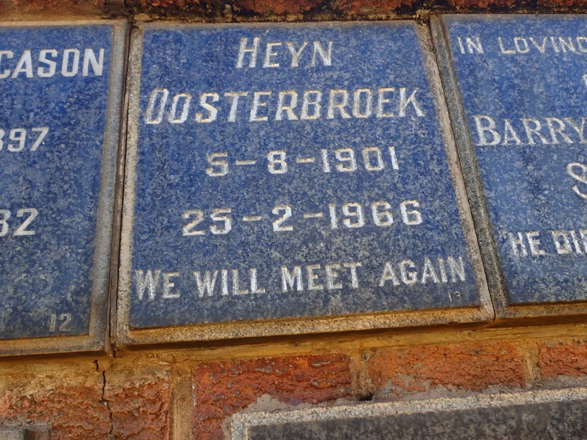 OOSTERBROEK Heyn 1901-1966