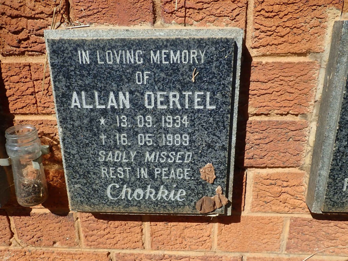 OERTEL Allan 1934-1989