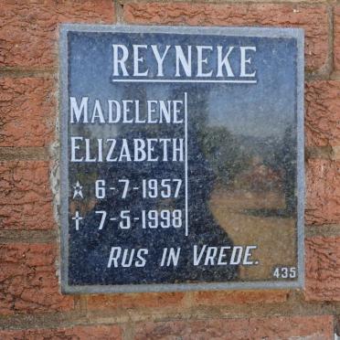 REYNEKE Madelene Elizabeth 1957-1998