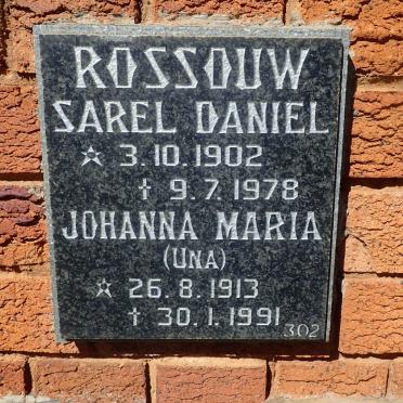 ROSSOUW Sarel Daniel 1902-1978 &amp; Johanna Maria 1913-1991